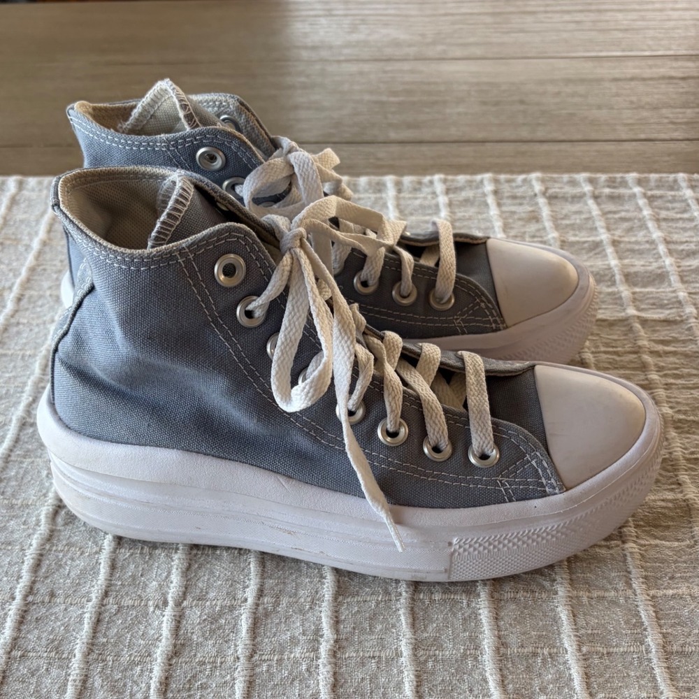 Converse Chuck Taylor All Star Move high-top sneakers chunky platform sole Sz 6